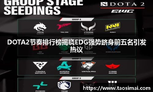 DOTA2节奏排行榜揭晓EDG强势跻身前五名引发热议